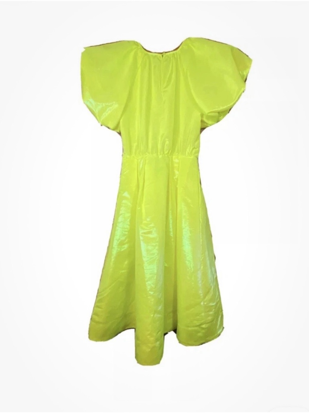 Christopher Rogers Yellow Midi dress. No Belt